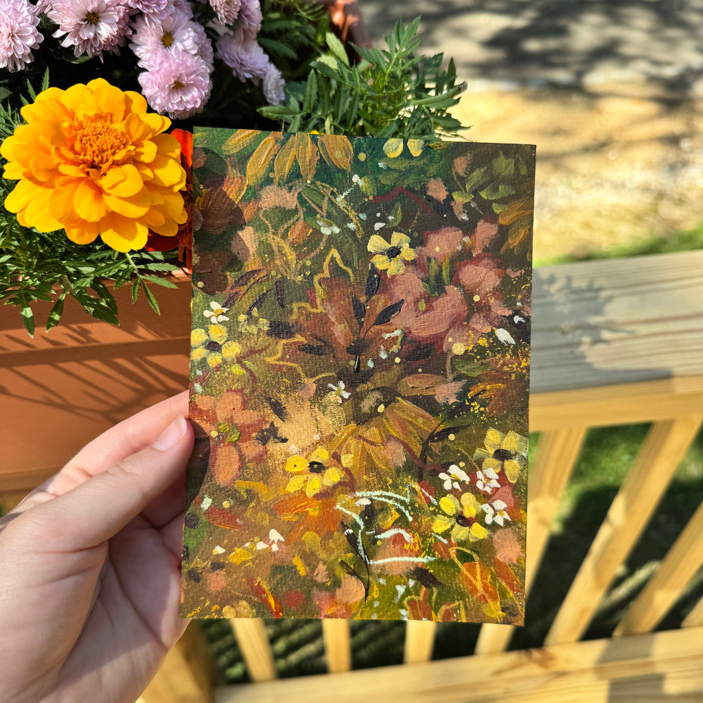 Original Fall Foliage Florals Art Paper No. 5