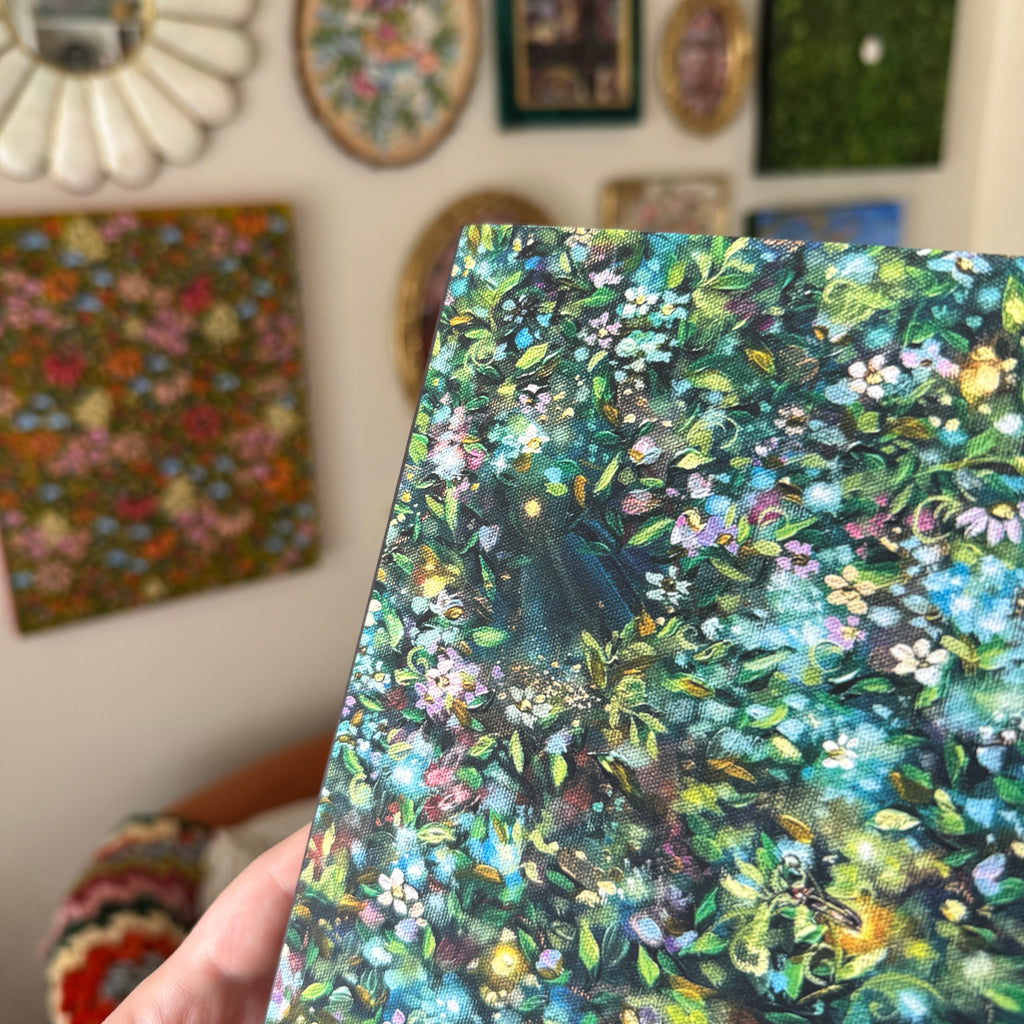 Fairy Forest Glow Florals LINED Softcover Notebook
