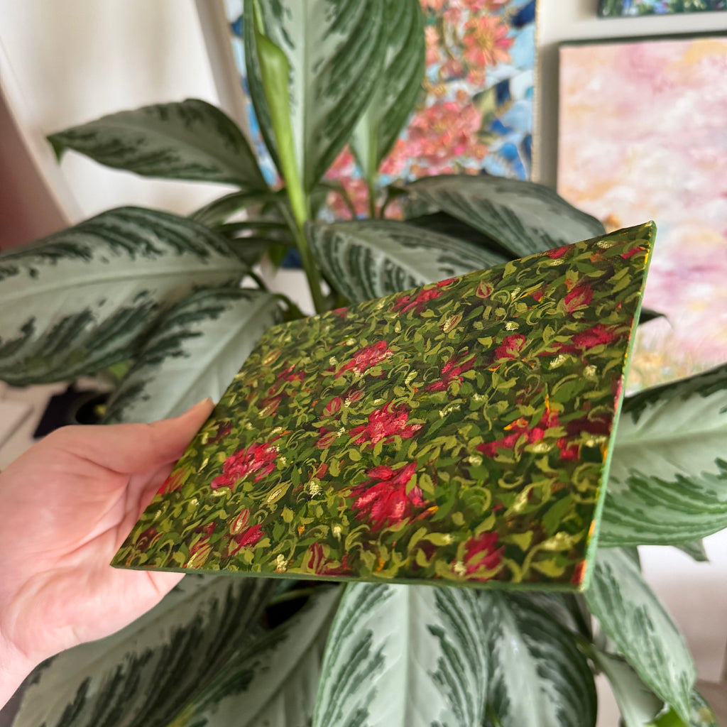 Floral Original Painted Flat Canvas No. 1