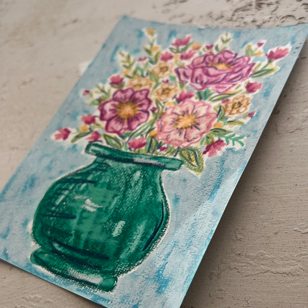 Floral Original Painted Watercolor Paper #21