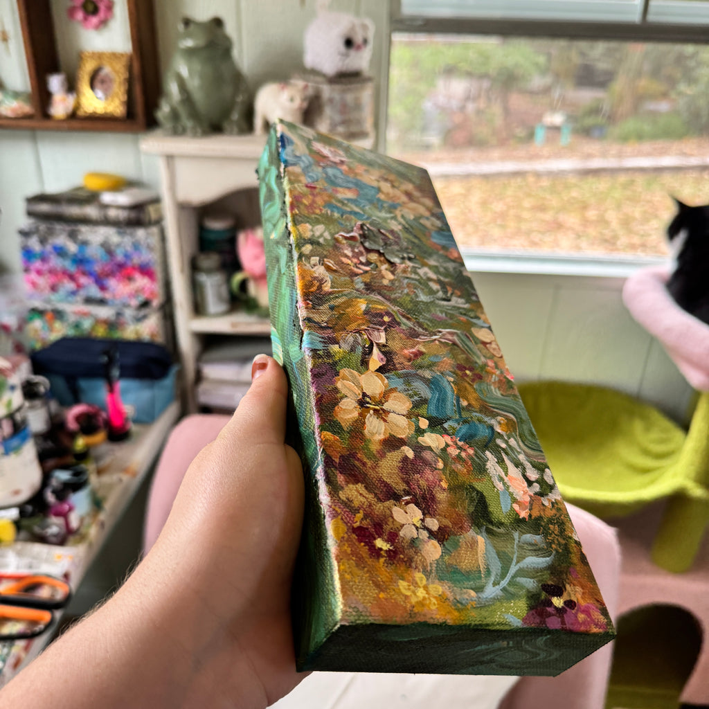 Butterfly Garden Original Painted Canvas #8