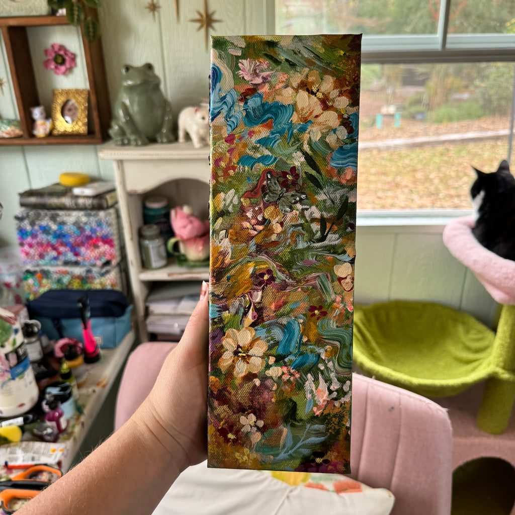 Butterfly Garden Original Painted Canvas #8
