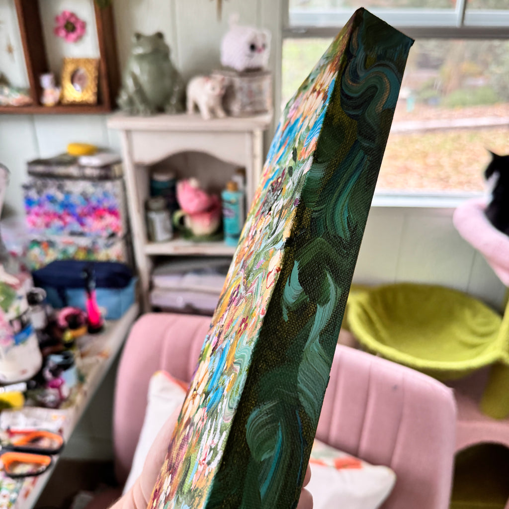 Butterfly Garden Original Painted Canvas #8