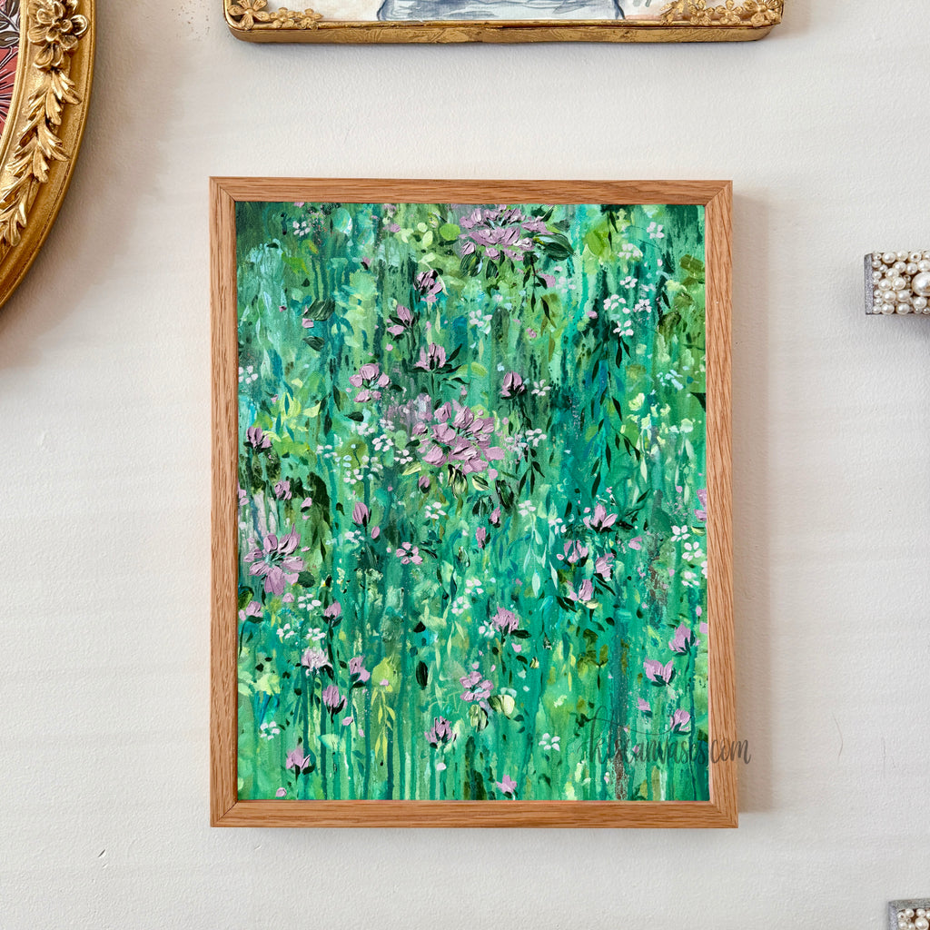 Ella in the Rainy Garden No. 5 Art Print