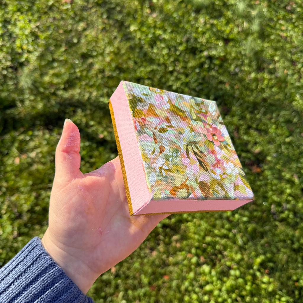 Soft Floral Original Painted Canvas #8