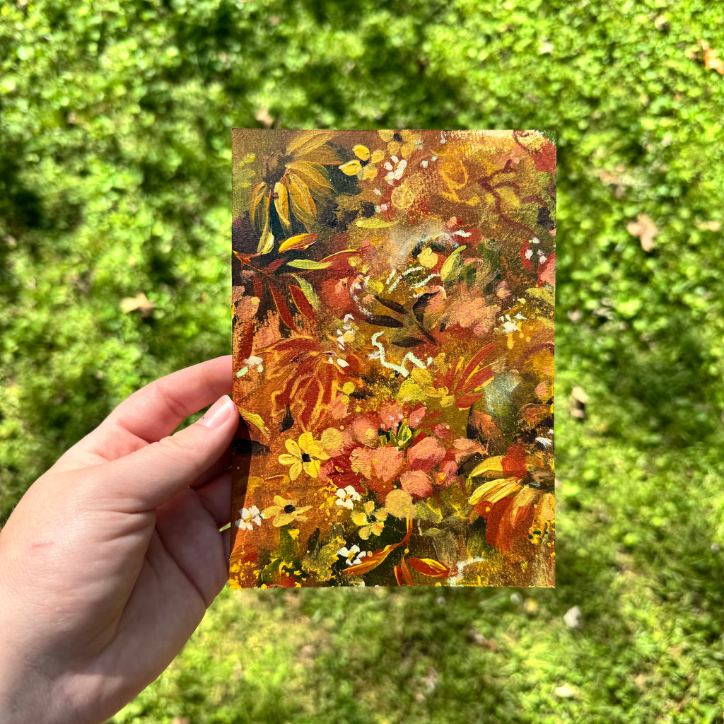 Original Fall Foliage Florals Art Paper No. 1