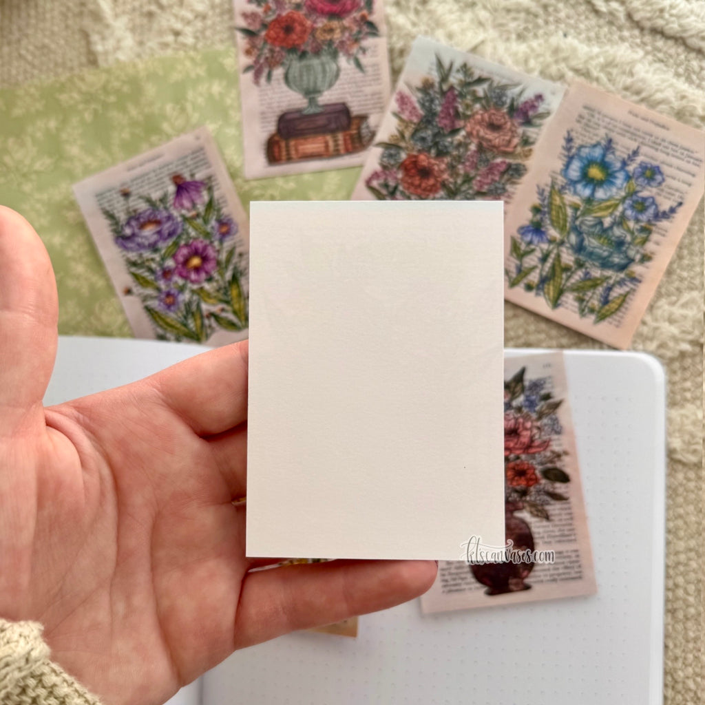 Bookish Floral Page Paper Pack (8 mini prints included)