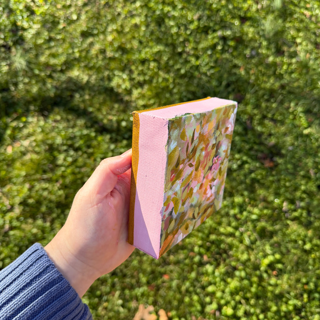 Soft Floral Original Painted Canvas #6