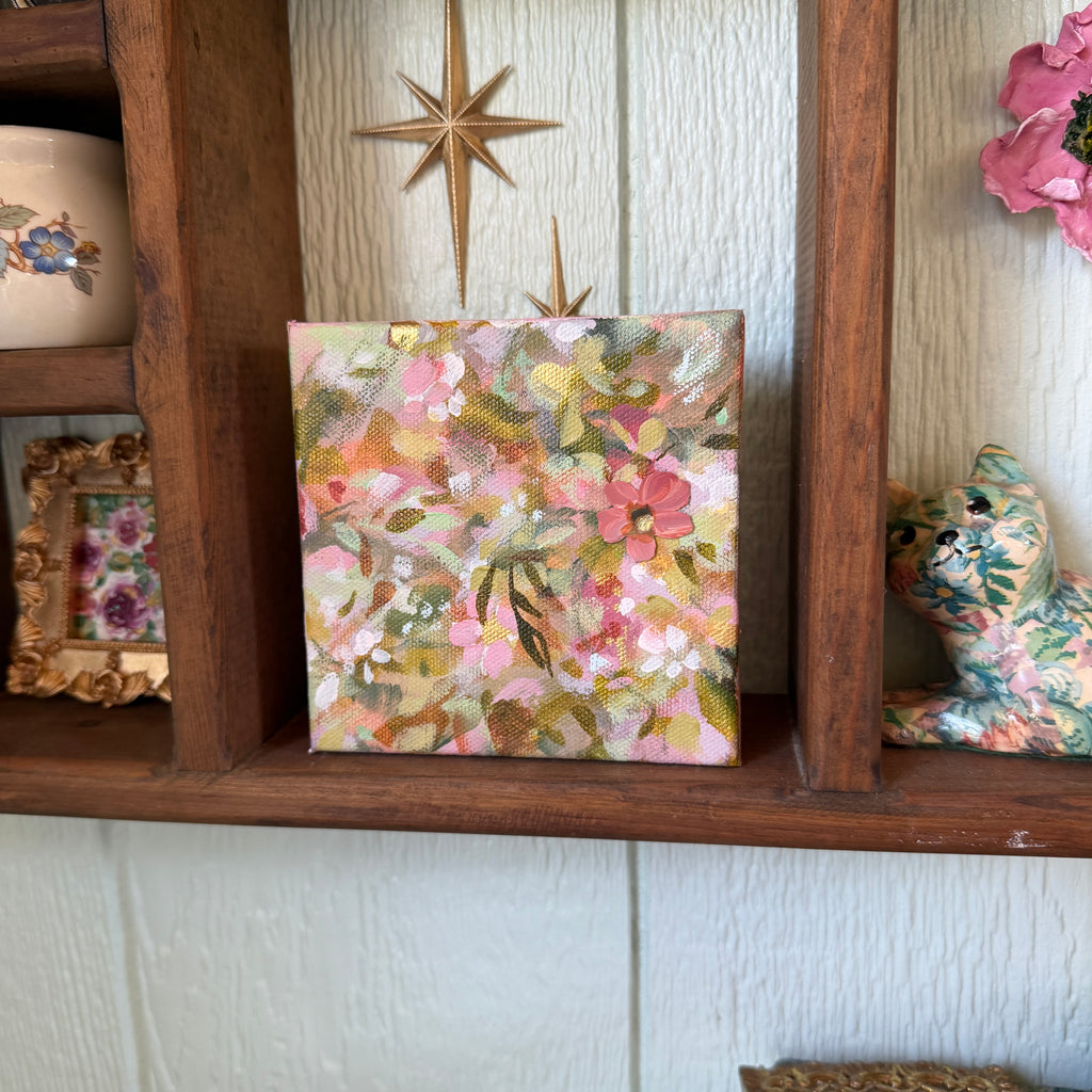 Soft Floral Original Painted Canvas #8