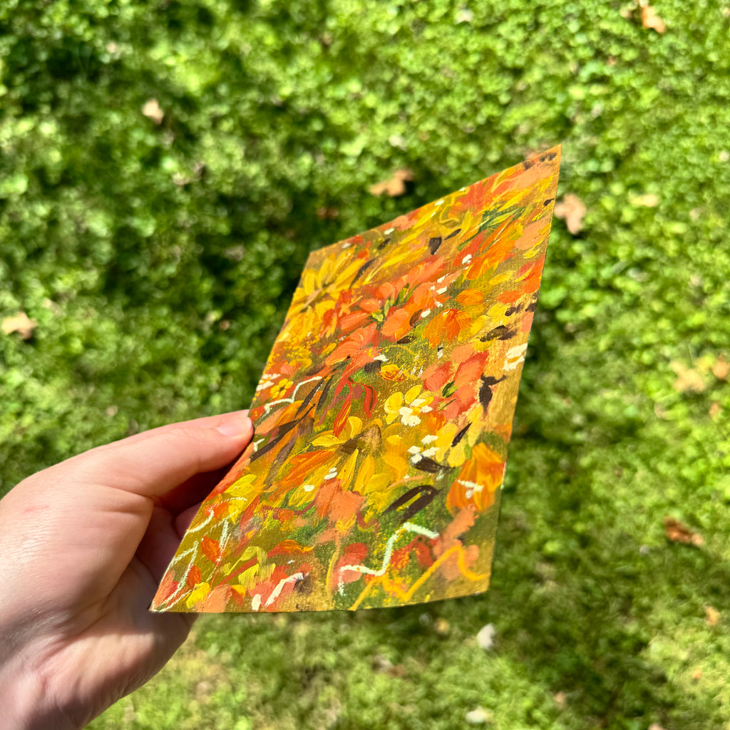 Original Fall Foliage Florals Art Paper No. 10
