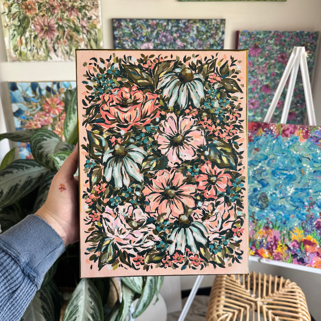 Floral Original Painted Canvas No. 28