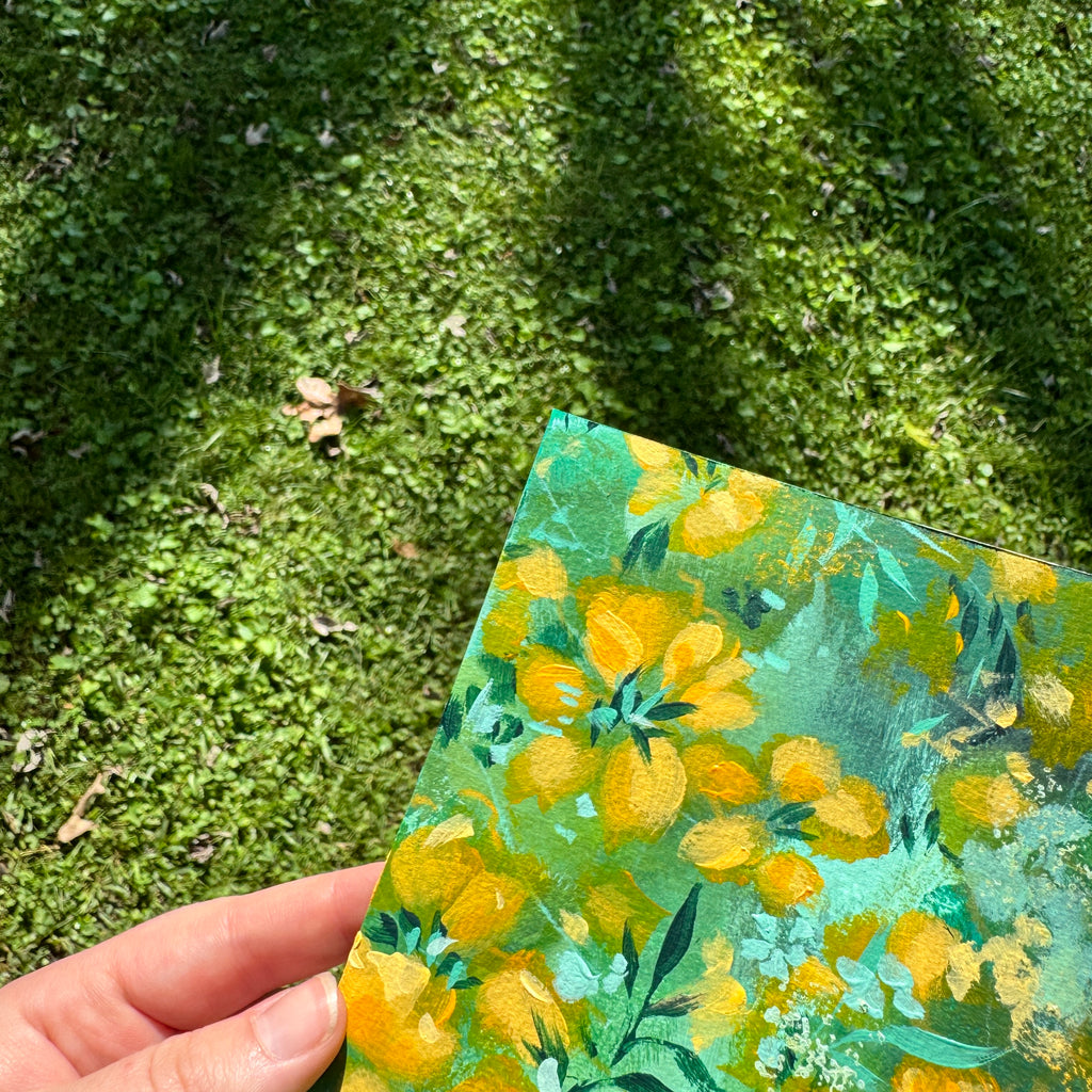 Original Citrus Florals Art Paper No. 7