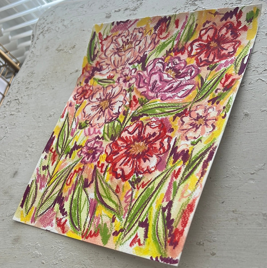 Floral Original Painted Watercolor Paper #15