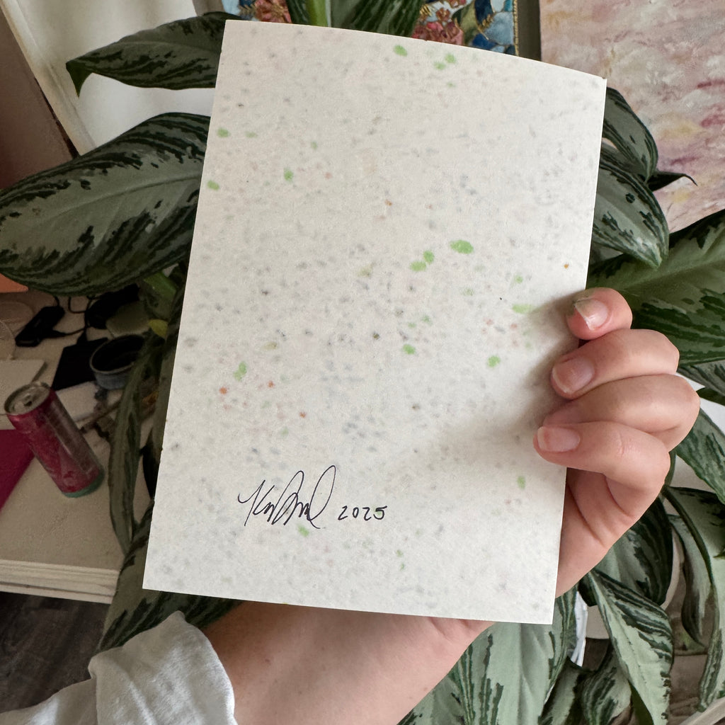 Floral Original Painted Art Paper No. 1
