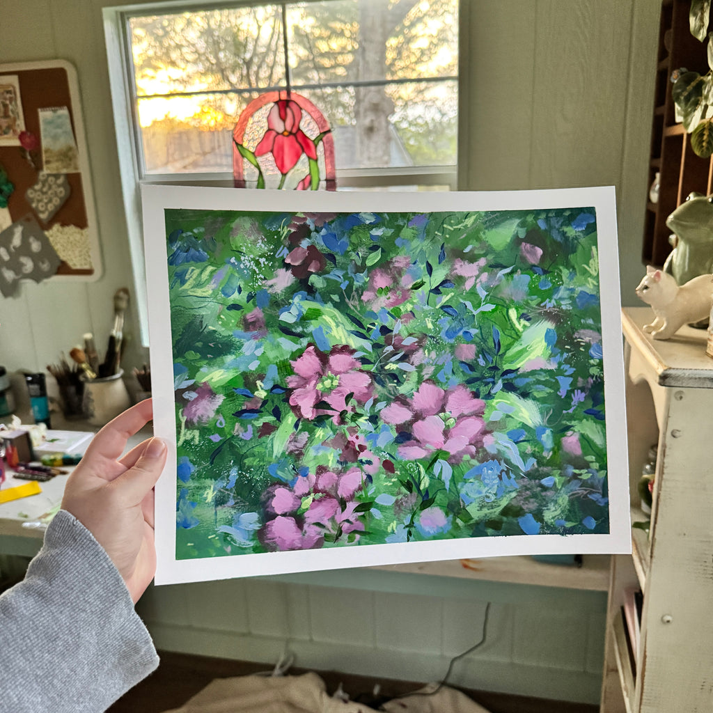 Original Ella’s Abstract Garden Art Paper No. 2