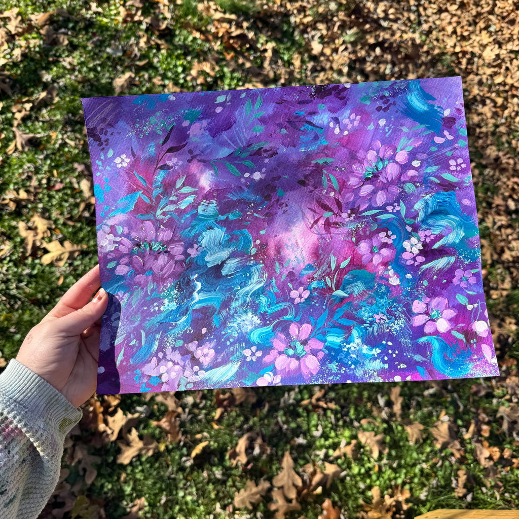 Original Ella’s Magical Abstract Garden Art Paper