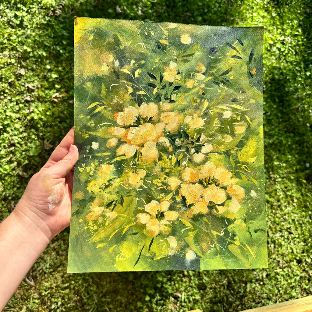 Original Ella’s Abstract Garden Art Paper No. 14