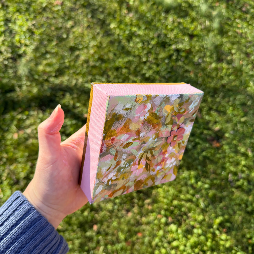 Soft Floral Original Painted Canvas #8