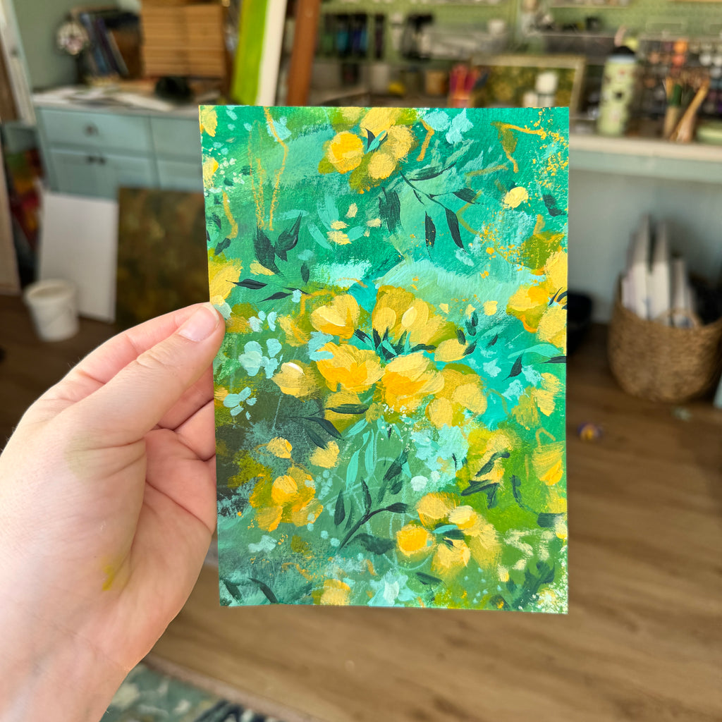 Original Citrus Florals Art Paper No. 4