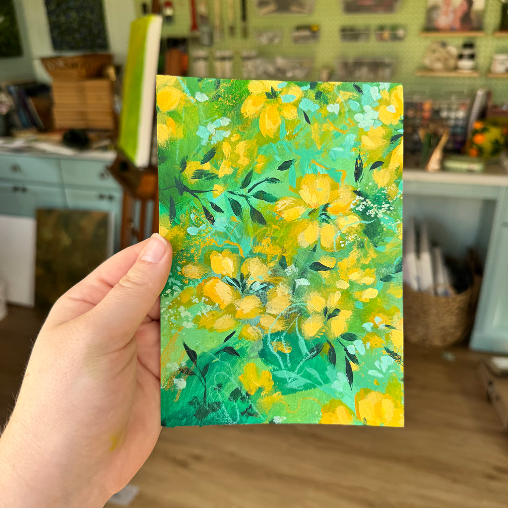 Original Citrus Florals Art Paper No. 5