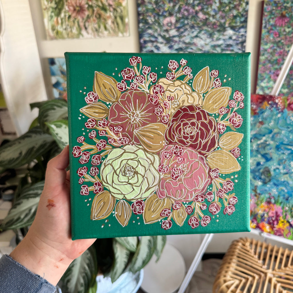 2022 Floral Original Painted Canvas No. 30