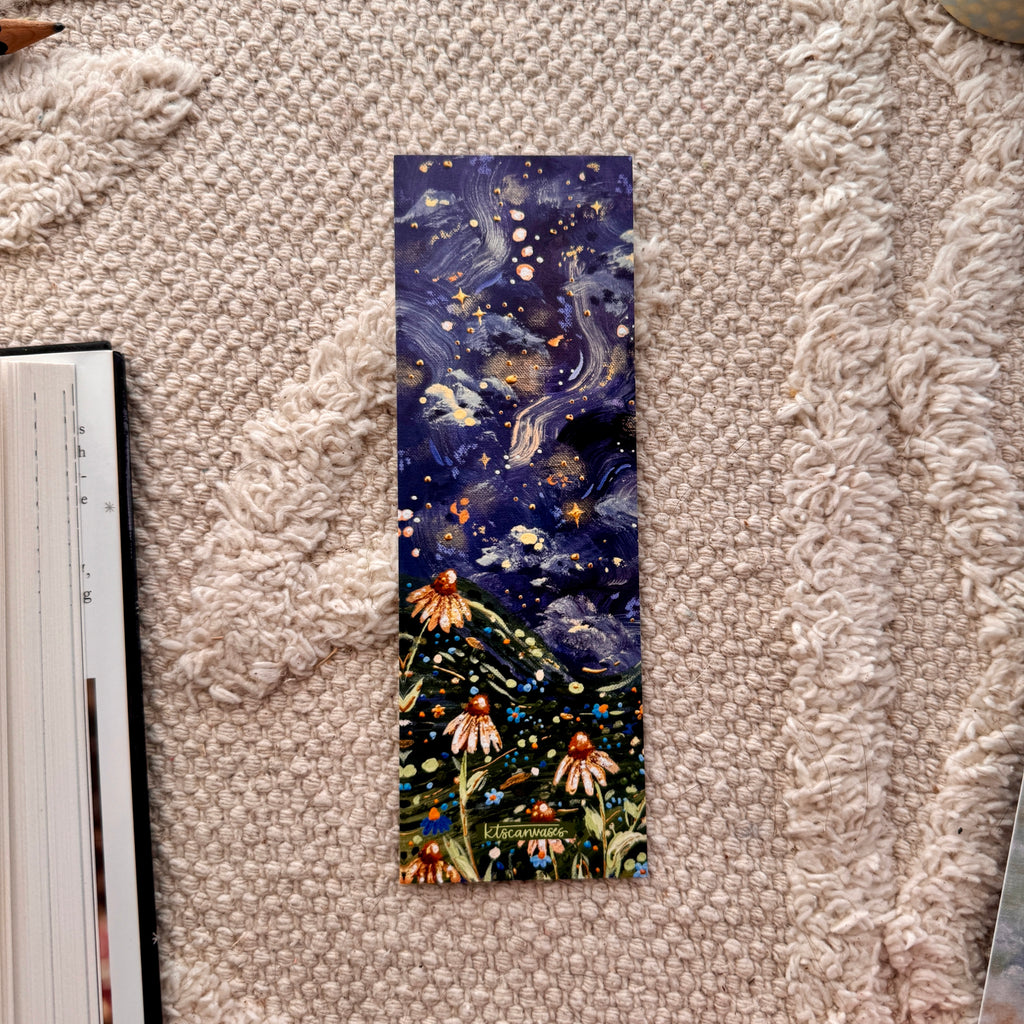 Moonlit Garden Double Sided Bookmark