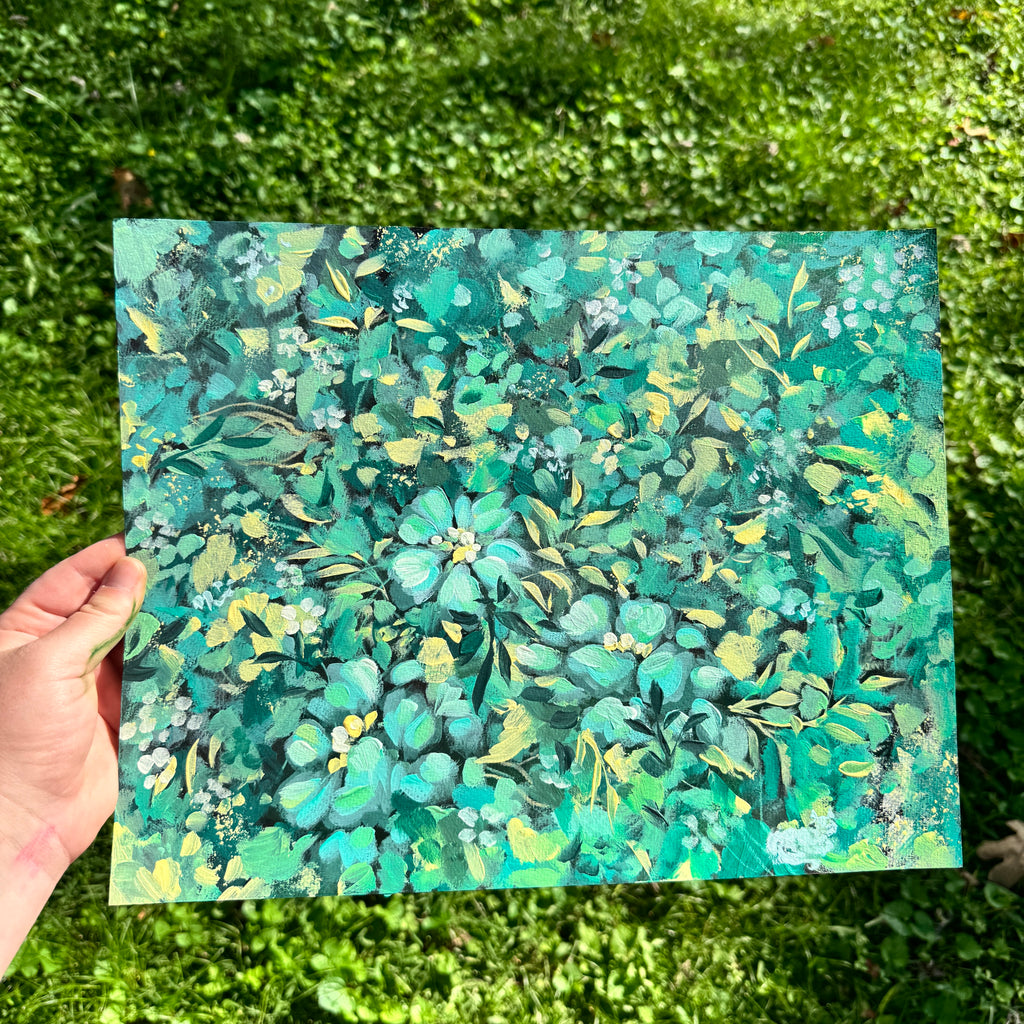 Original Ella’s Abstract Garden Art Paper No. 12