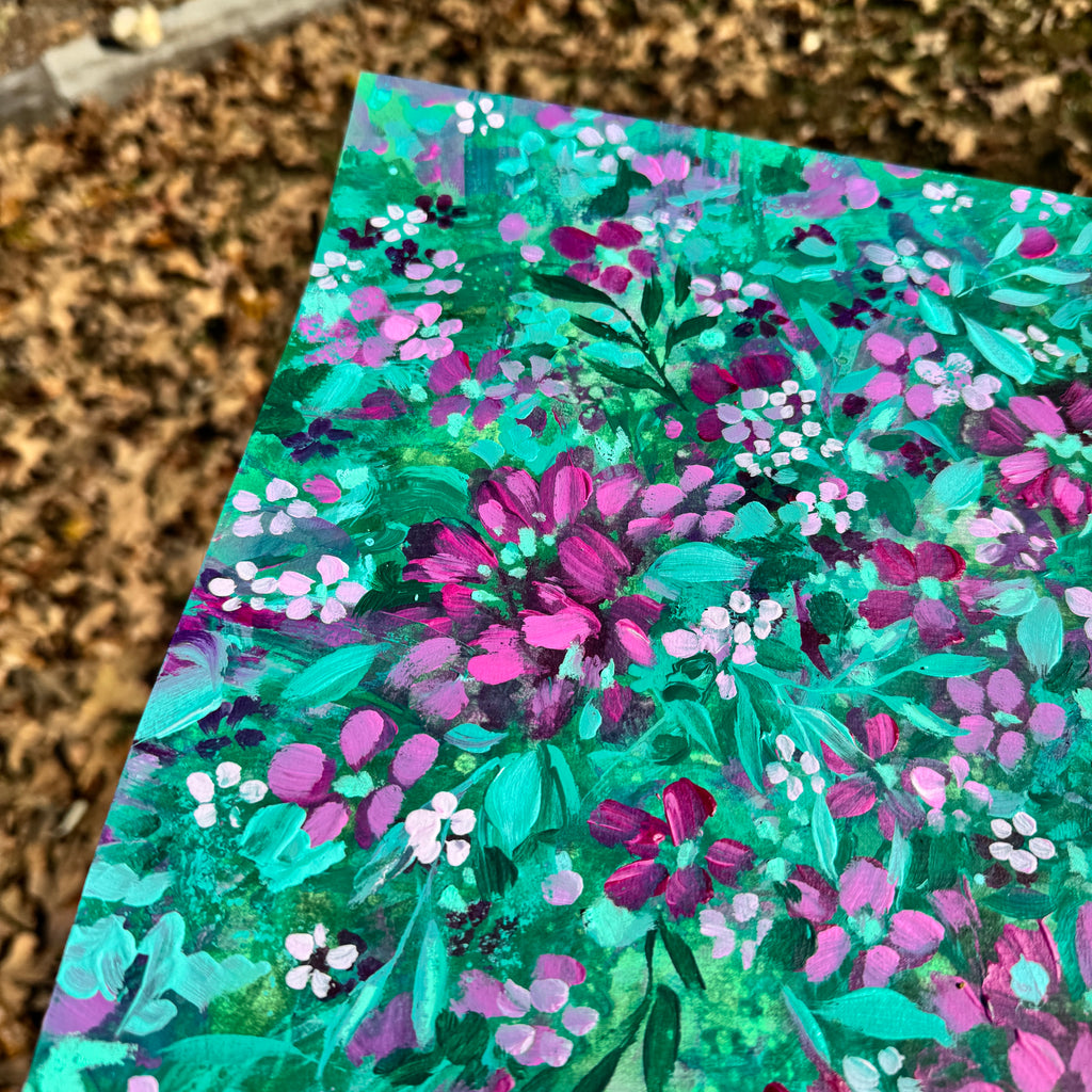 Original Ella’s Abstract Garden Art Paper