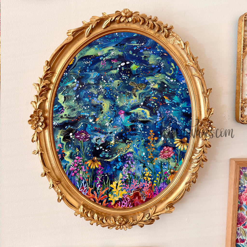 Florals Under the Sea Art Print