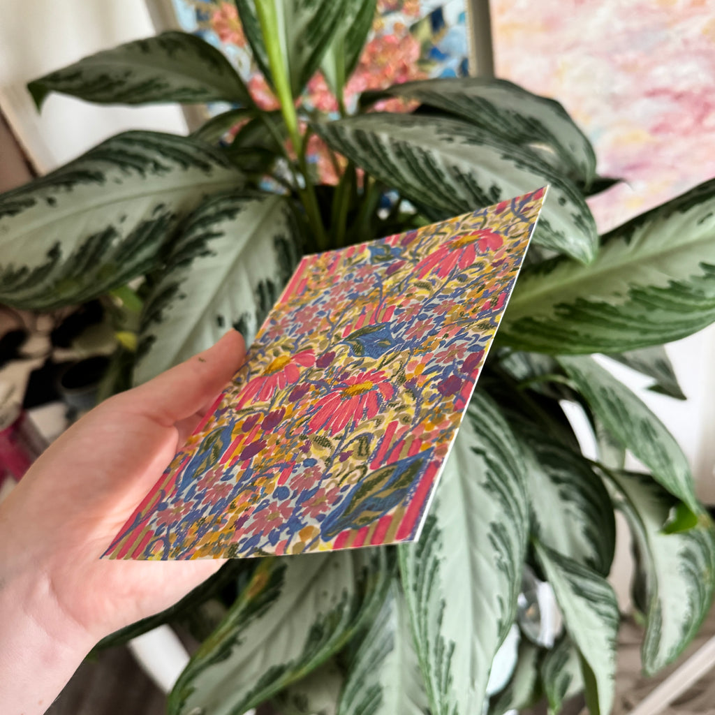 Floral Original Painted Art Paper No. 2