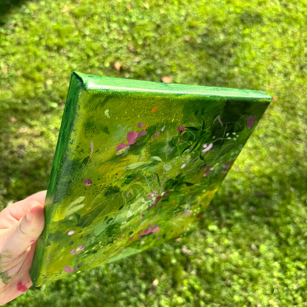 Overgrown Garden Original Painted Canvas #4