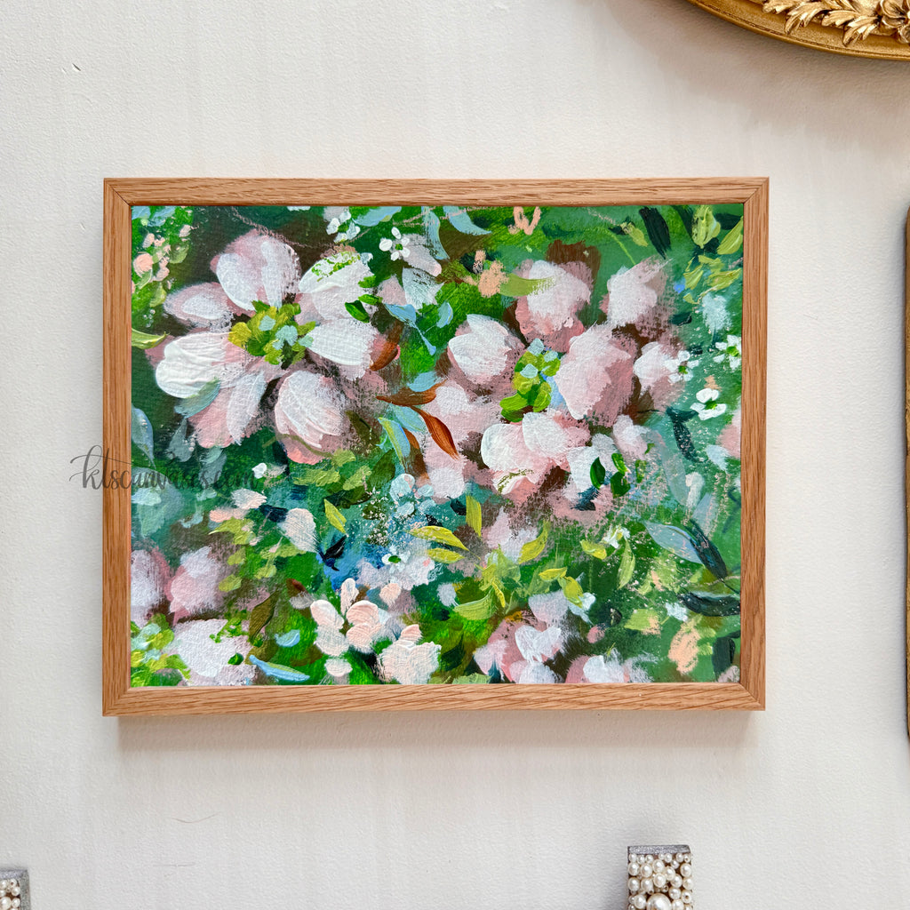 Ella’s Soft Pink Florals Art Print Set
