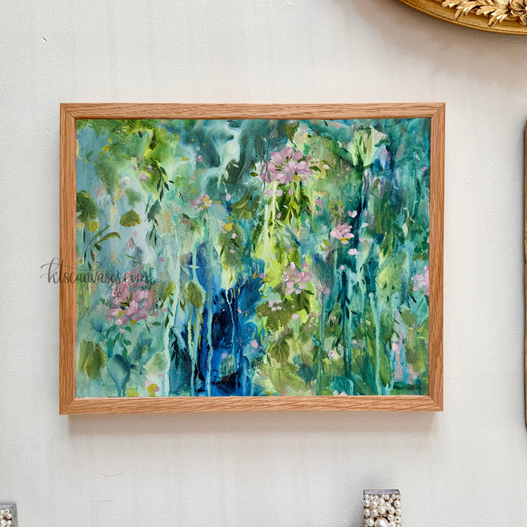 Ella in the Rainy Garden No. 3 Art Print