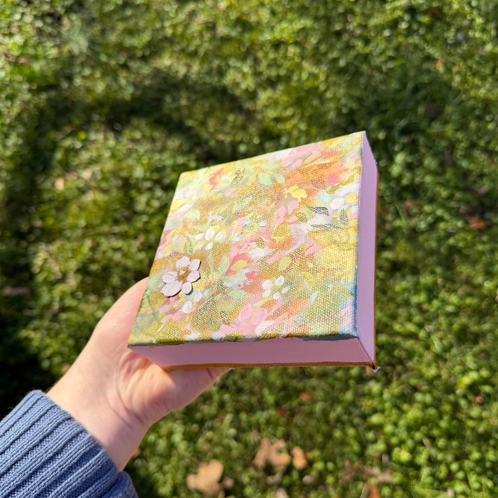 Soft Floral Original Painted Canvas #5