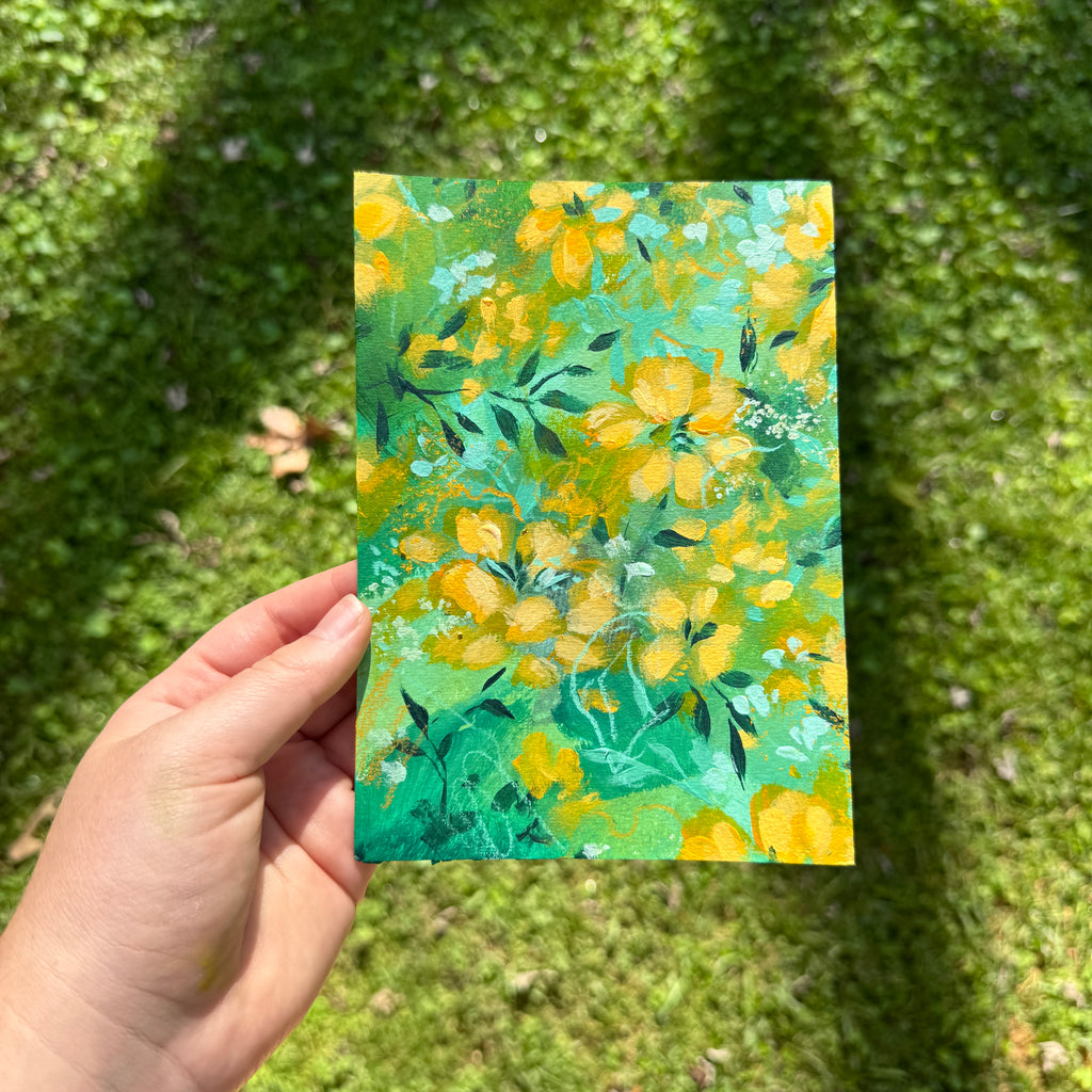 Original Citrus Florals Art Paper No. 5