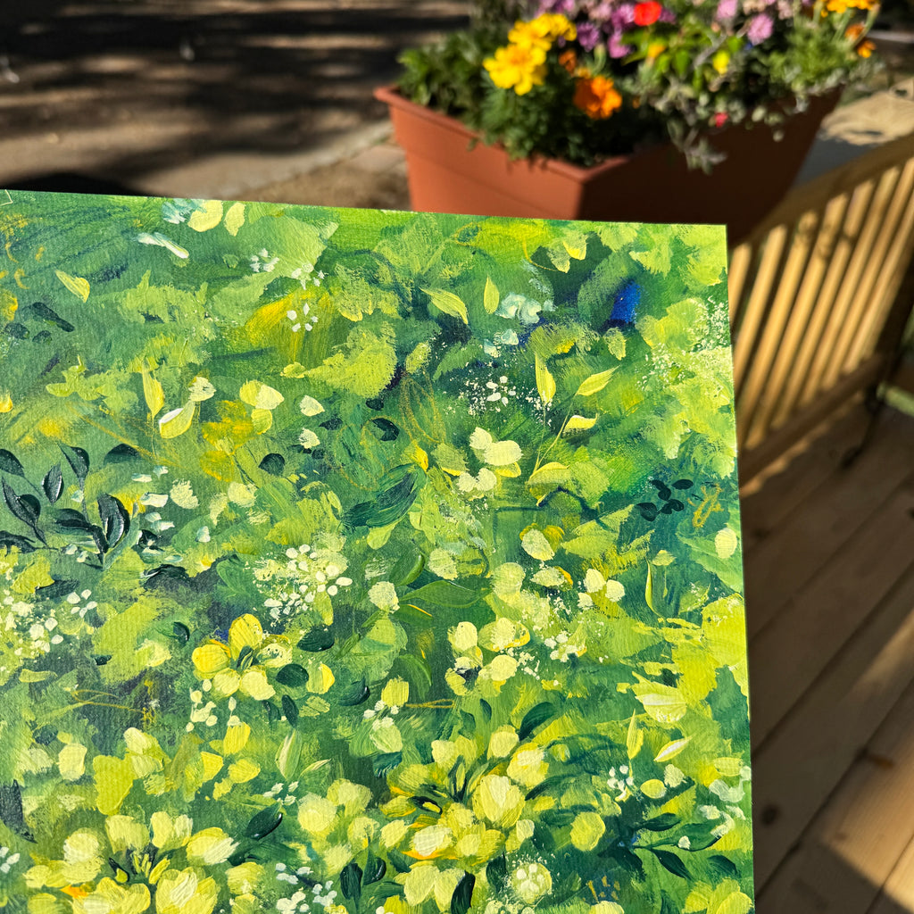 Original Ella’s Abstract Garden Art Paper