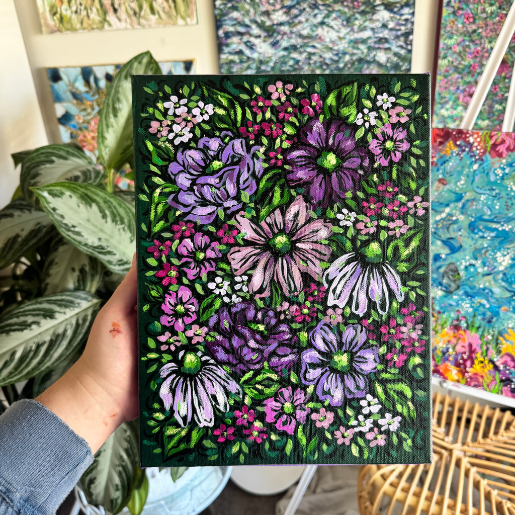 Floral Original Painted Canvas No. 27