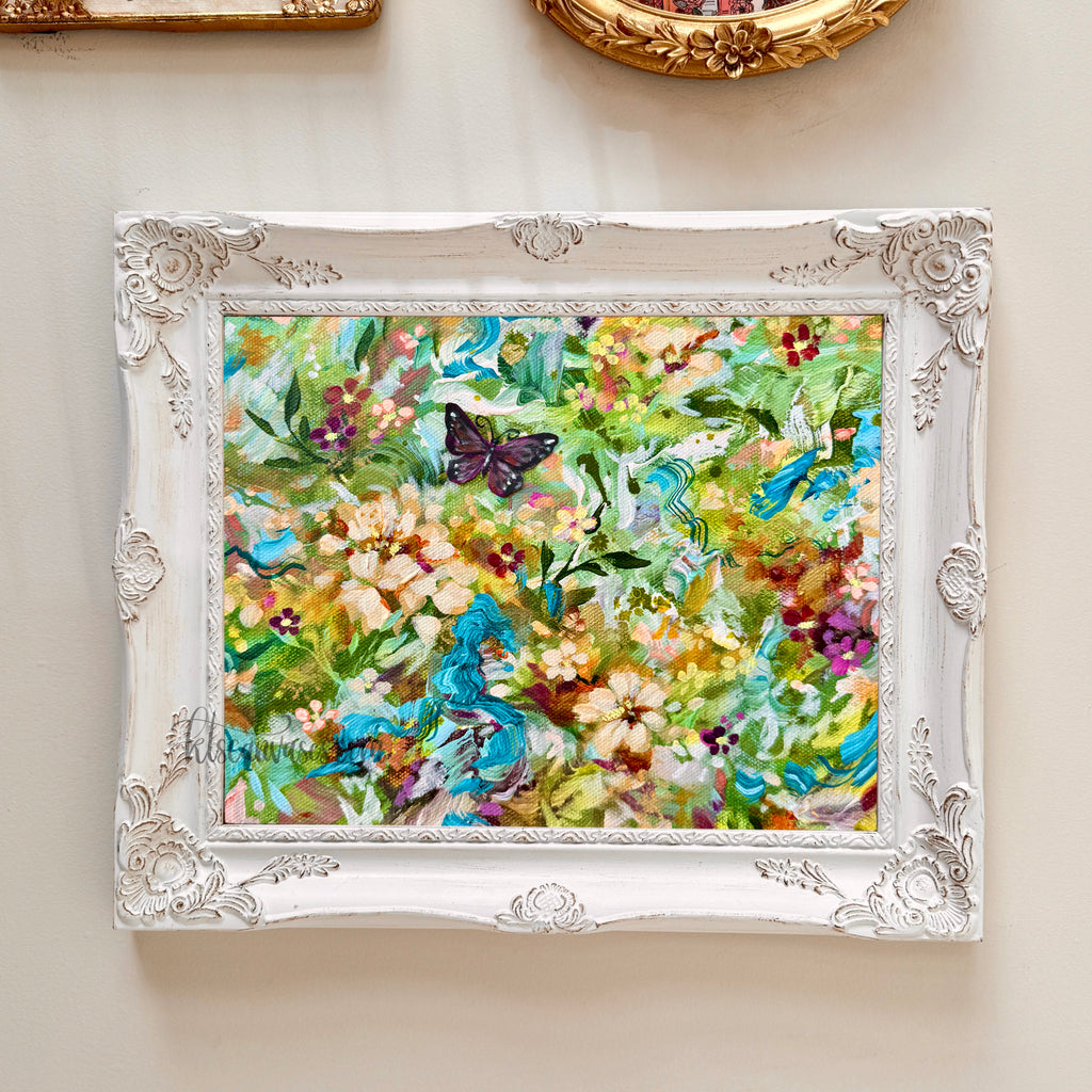 Ella in the Butterfly Garden Art Print Set