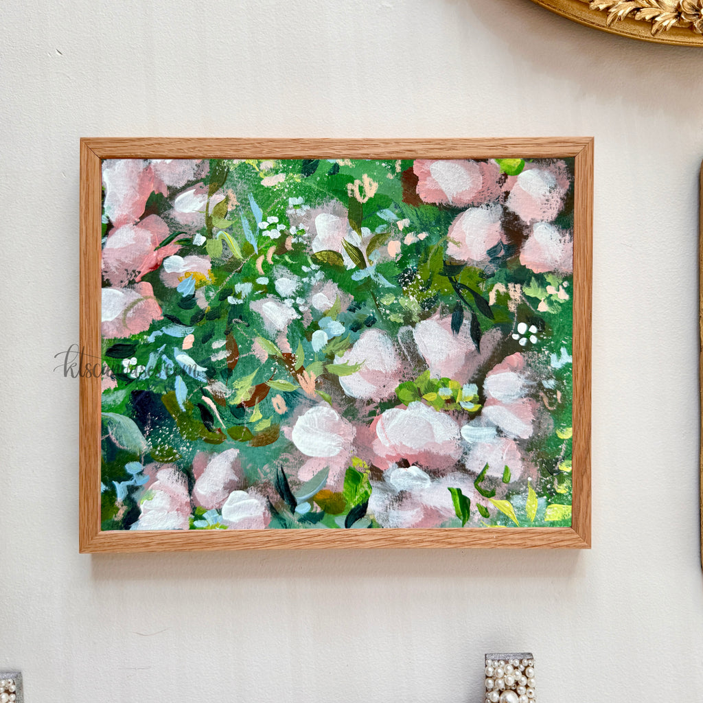 Ella’s Soft Pink Florals Art Print Set
