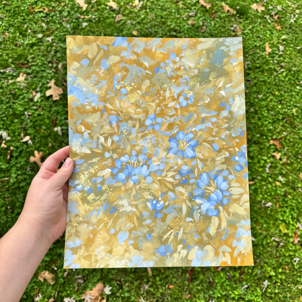 Original Ella’s Abstract Garden Art Paper