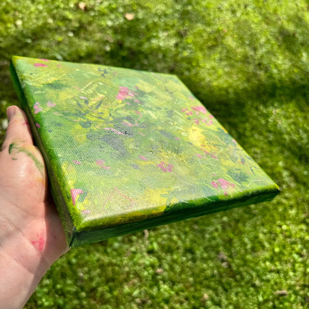 Overgrown Garden Original Painted Canvas #3