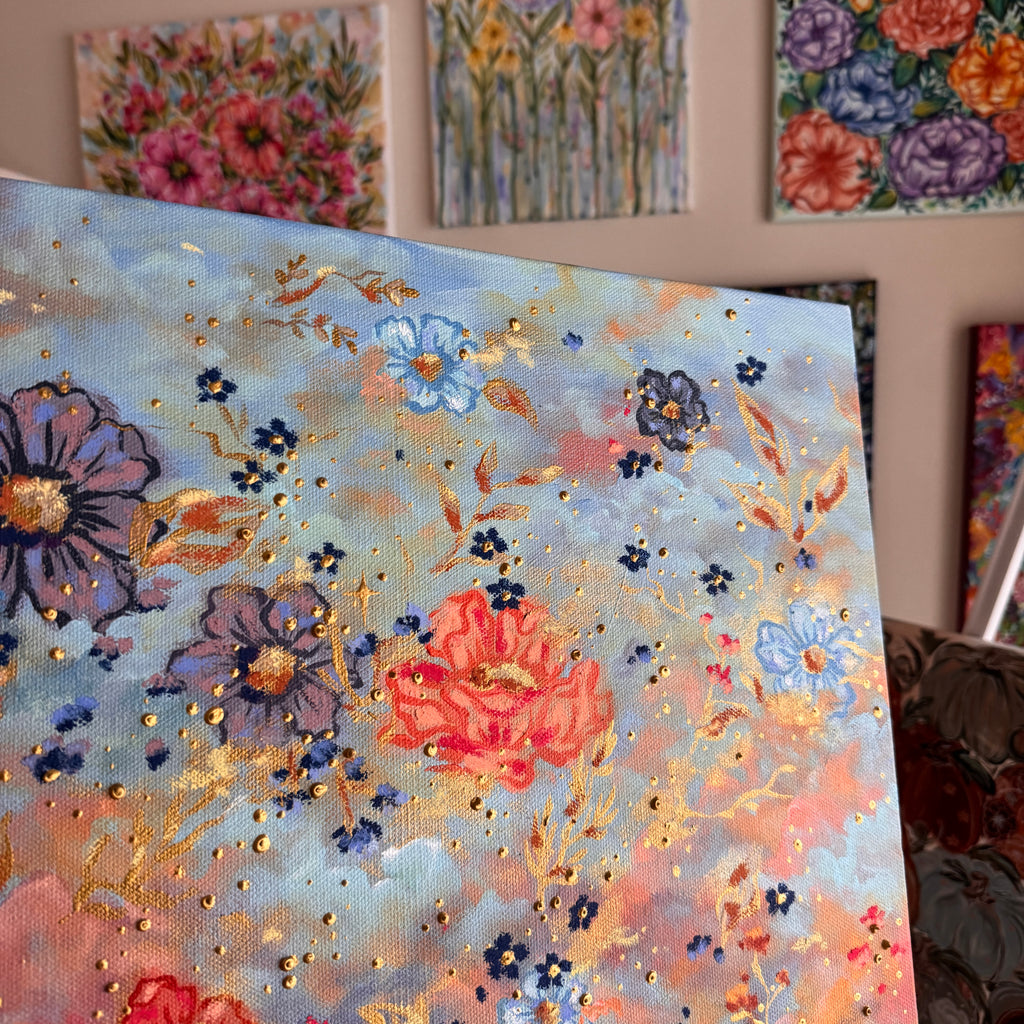 Floral Original Painted Canvas