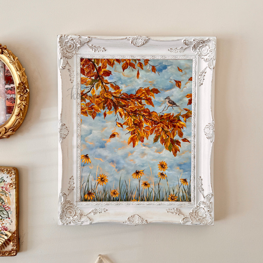 Autumn Foliage in the Garden Art Print