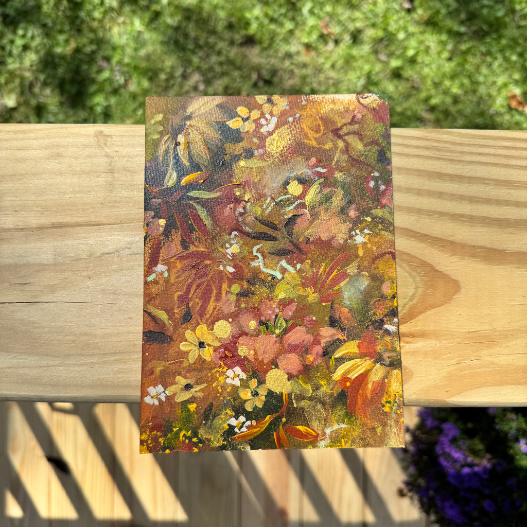 Original Fall Foliage Florals Art Paper No. 1