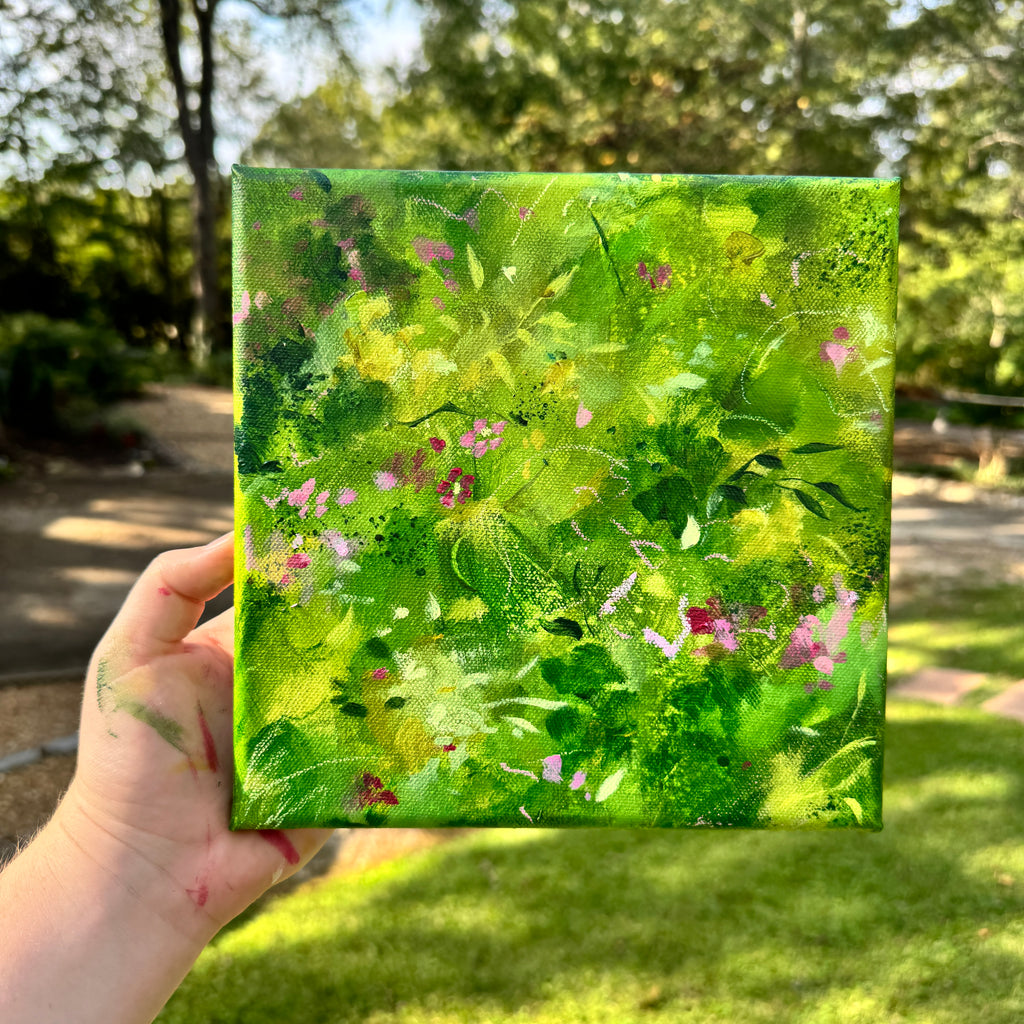 Overgrown Garden Original Painted Canvas #5