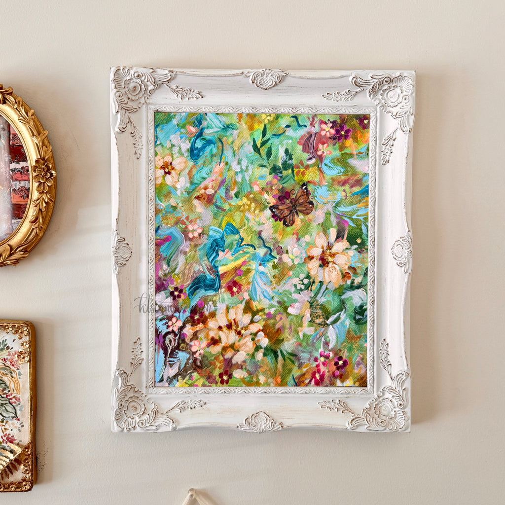 Ella in the Butterfly Garden Art Print Set