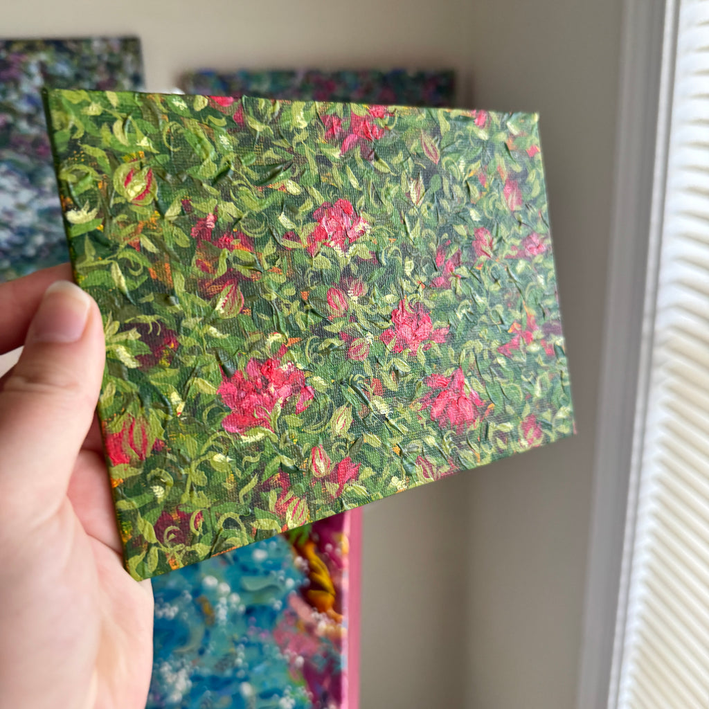 Floral Original Painted Flat Canvas No. 1