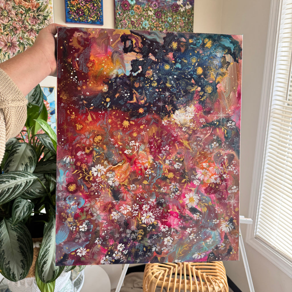 Floral Original Painted Canvas No. 25