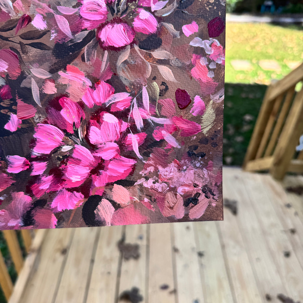 Original Ella’s Fall Abstract Garden Art Paper