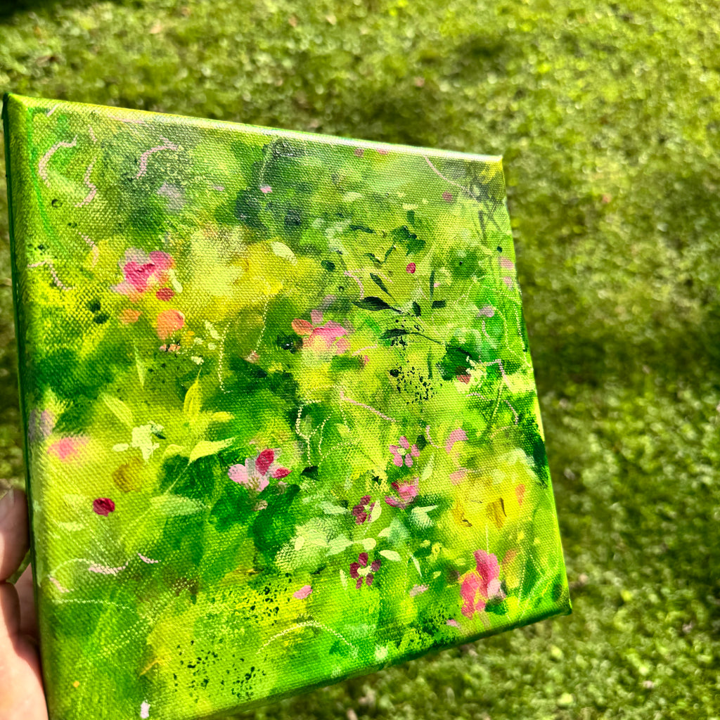 Overgrown Garden Original Painted Canvas #7